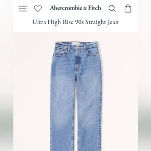 Abercrombie and Fitch 90s Straight Jeans
